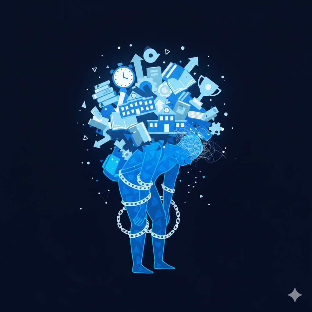 Young African student thinking